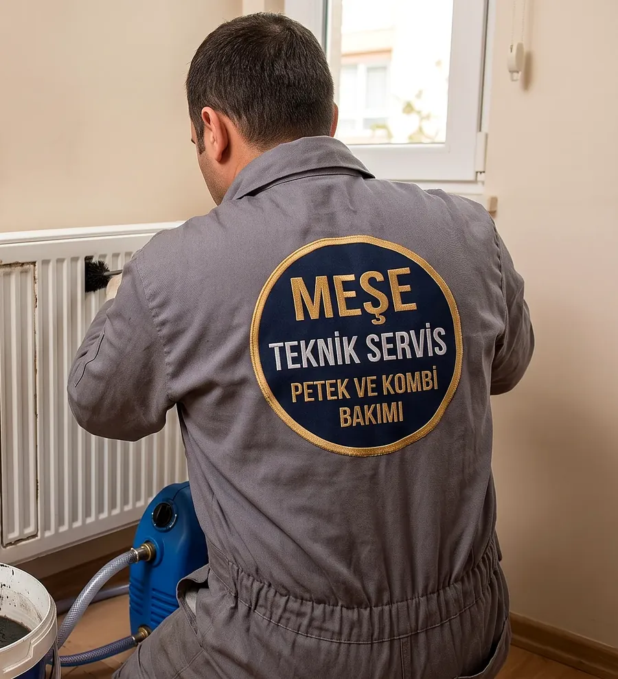 Meşe Teknik ustası makineli petek temizliği yaparken